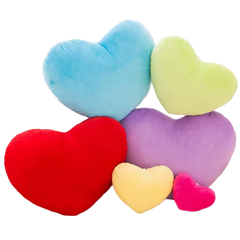 Heart Shape Throw Pillow Cushion Stuffed Plush Doll Toy Gift Sofa Car Home Decorative Cushion Wedding Decoration Kids Toy