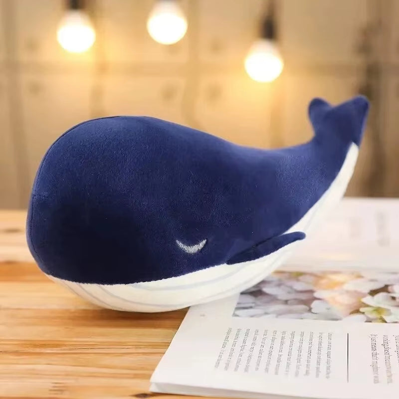 25Cm Cartoon Soft Little Blue Whale Plush Toys Stuffed Sea Animals Pillow Lovely Fish Dolphin Dolls for Girls Kids Birthday Gift
