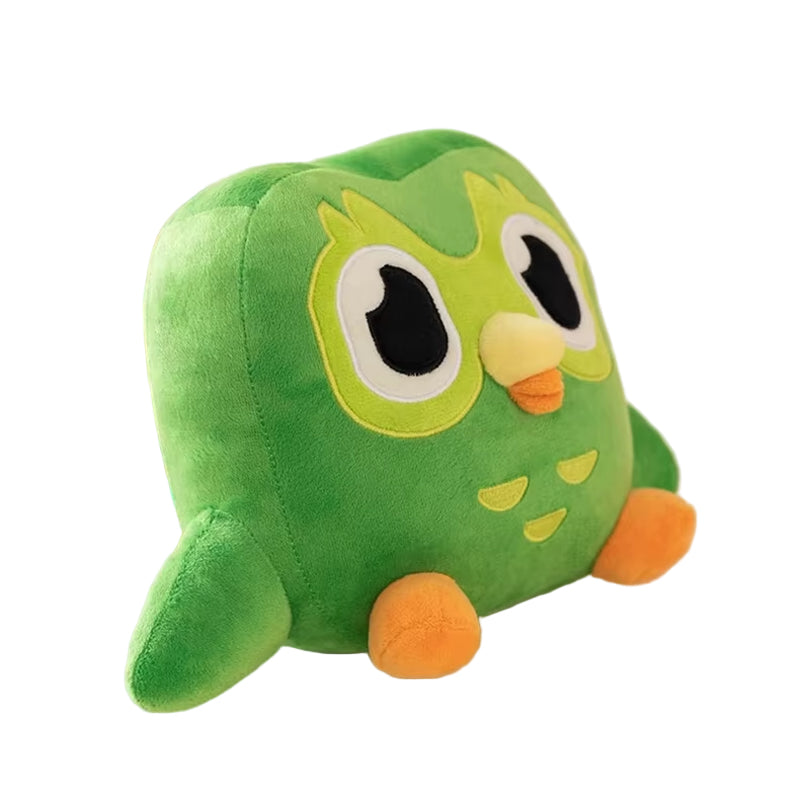 Green Duolingo Owl Plush Toy Duo Plushie of Duo the Owl Cartoon Anime Owl Doll Soft Stuffed Animal Toy Children Birthday Gift